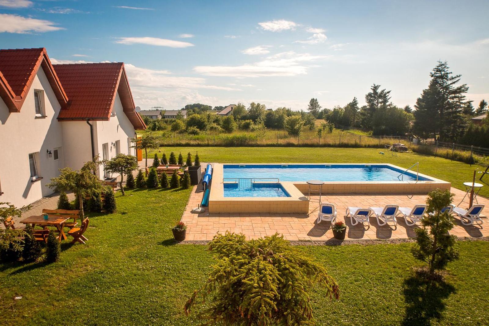 Aqua Fun Domki Z Basenem Ujście-Darłowskie Buitenkant foto